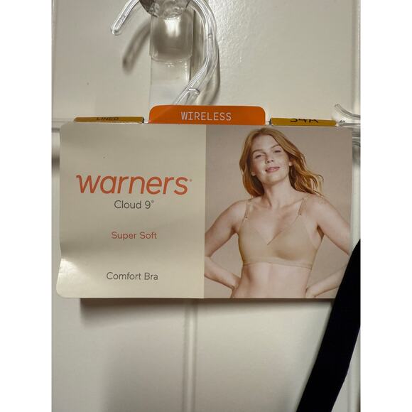 Warner's Women's Cloud 9 Super Soft Wireless Lightly Lined Comfort Bra 1269 34A - Picture 3 of 6